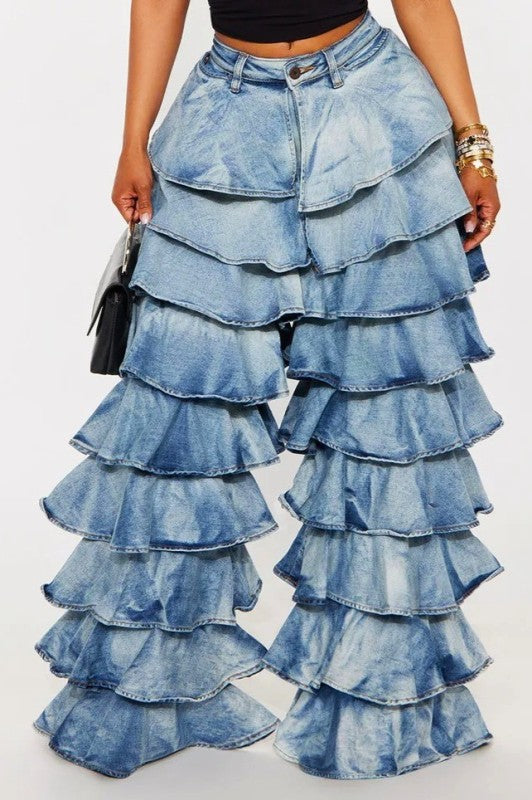 Creating Layers on Layers Denim Jeans