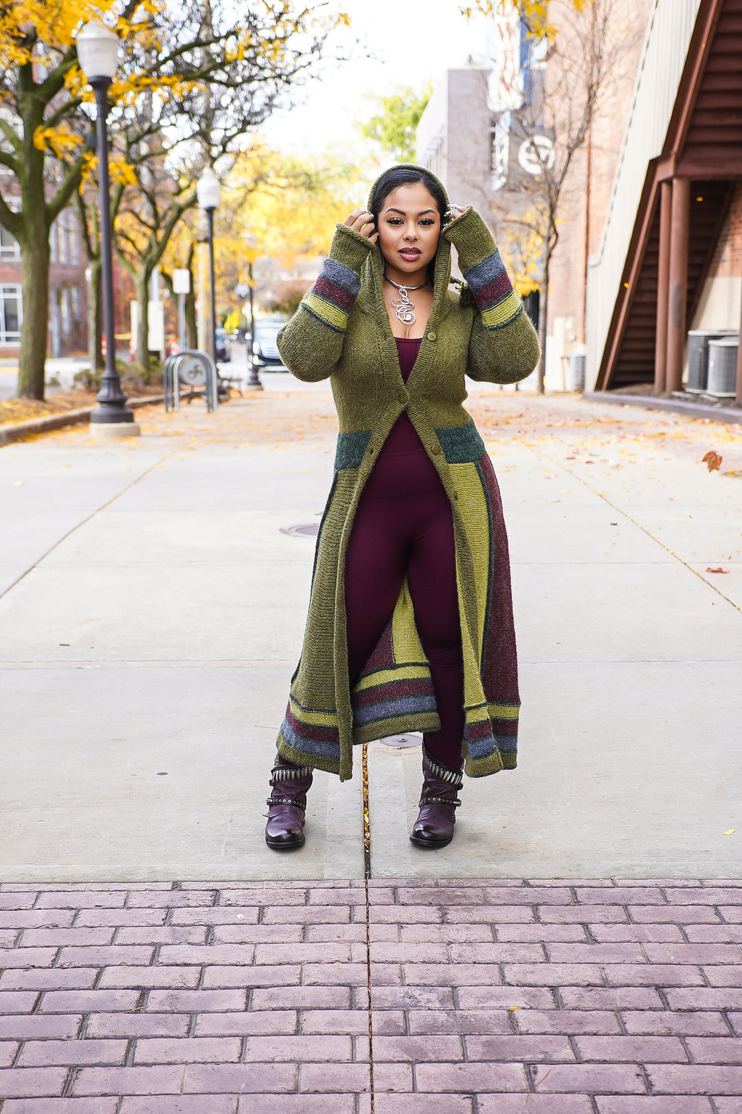 Harlequin Patchwork Cardigan Sweater