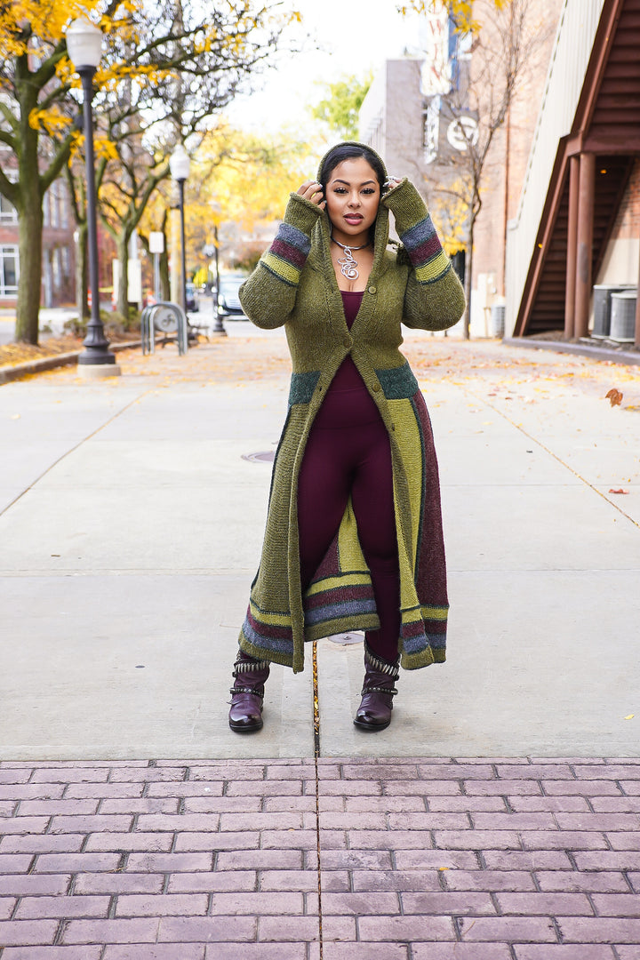 Harlequin Patchwork Cardigan Sweater