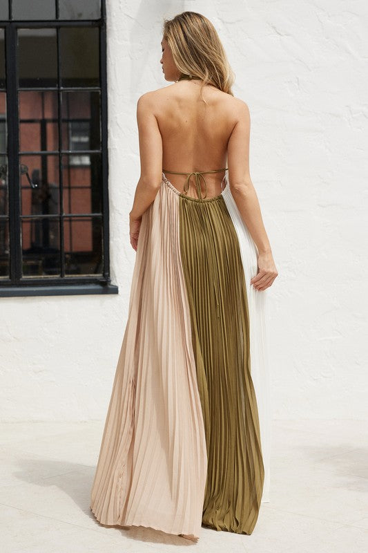 Goddess Flow Pleated Dress
