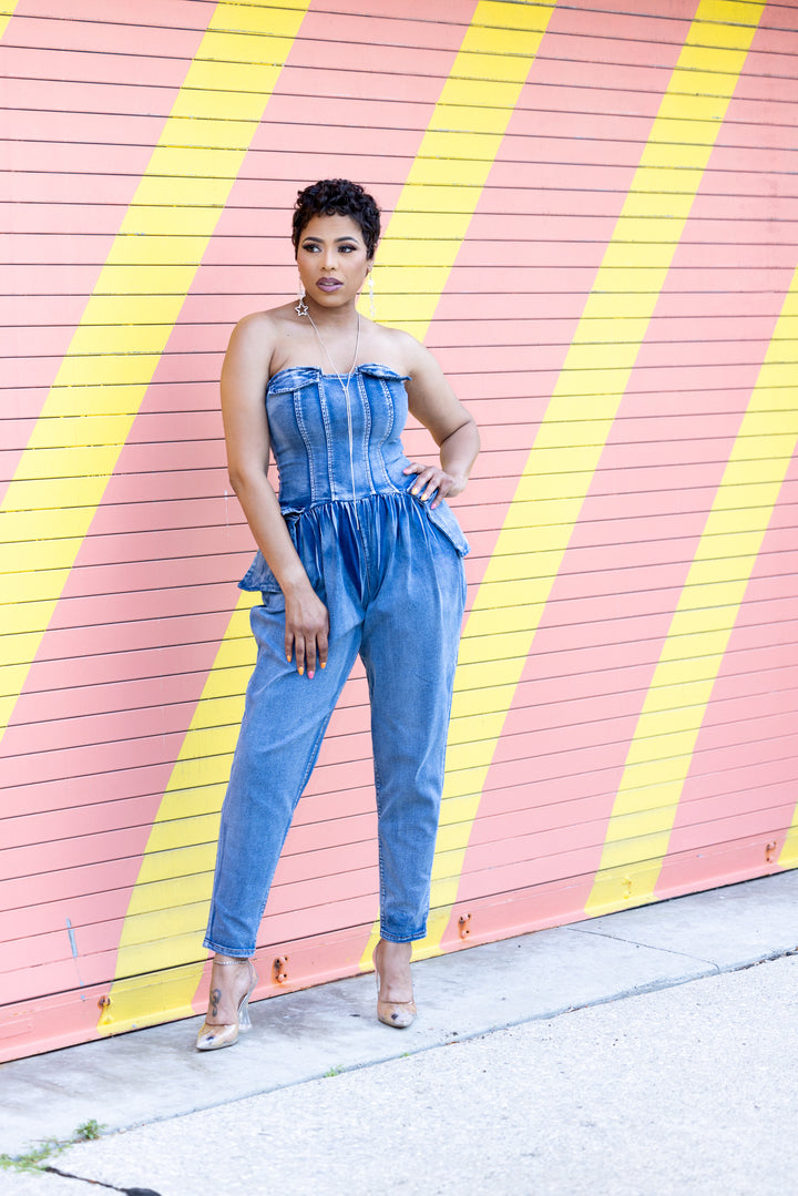 Meliza Tube Stretch Jumpsuit