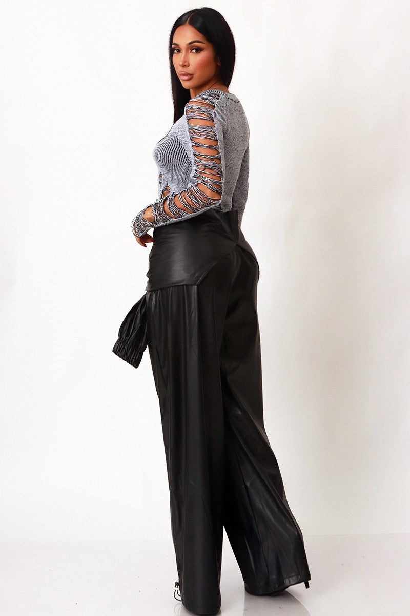 Stormy All Distressed Knit Top