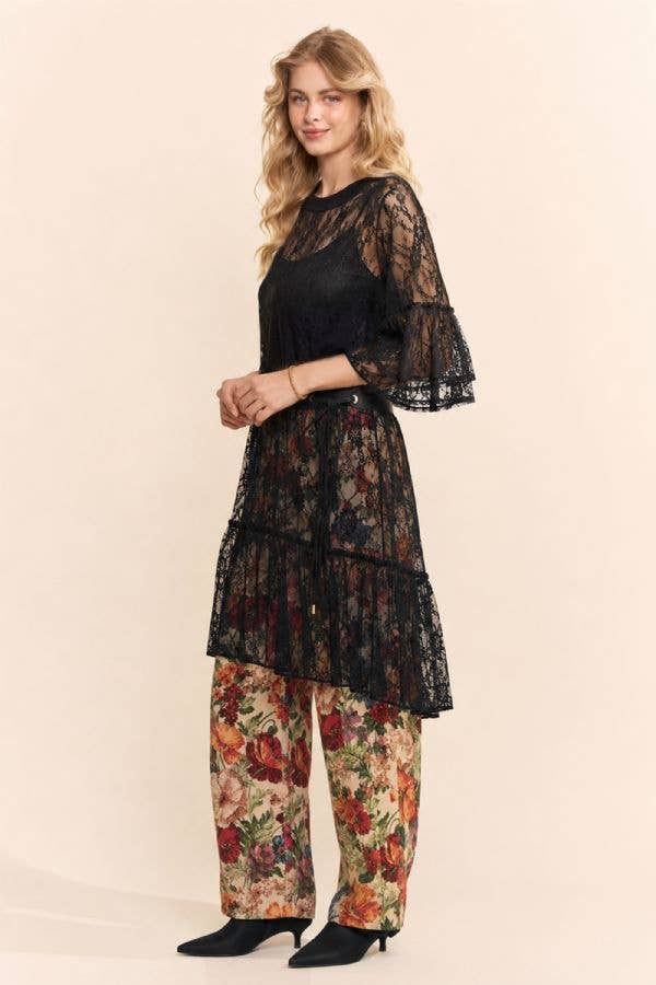 Wild Flower Romance Lace Tunic (Ivory)