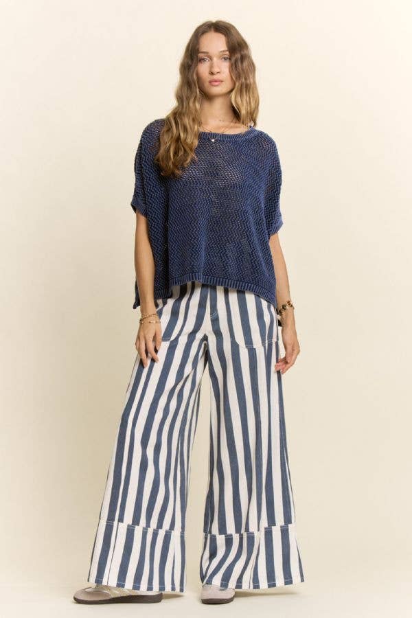The Boardwalk Stripe Wide Leg Pants