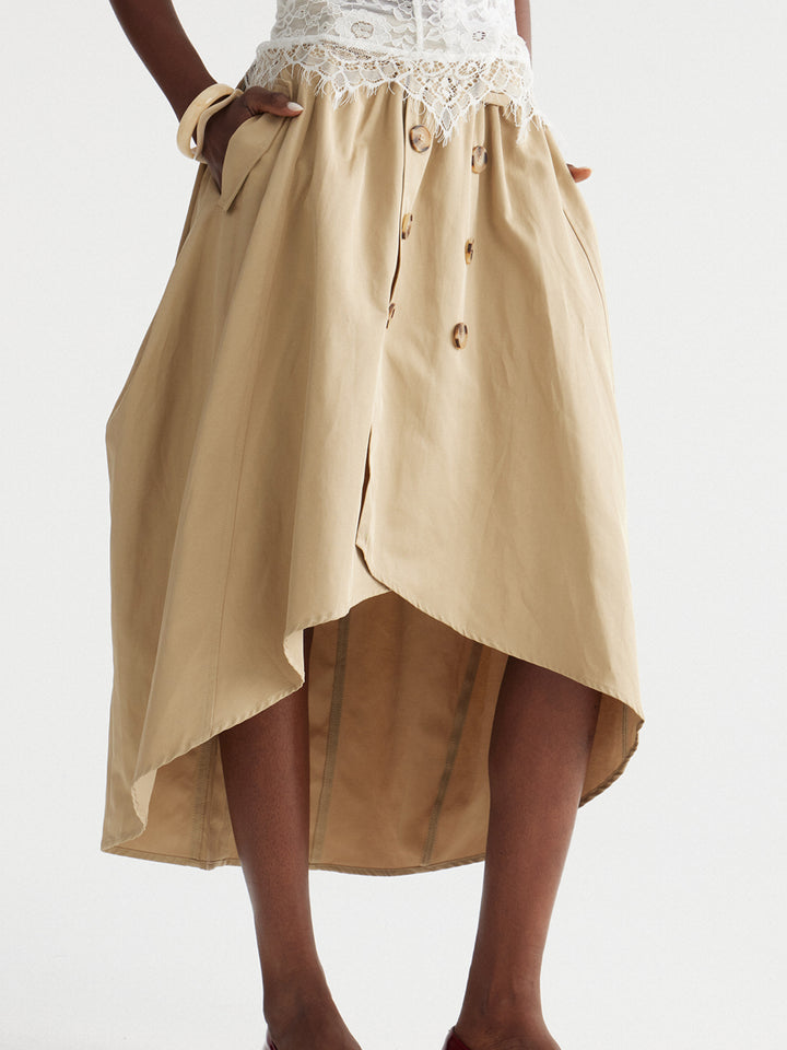 Belted Up Button Top/Dress