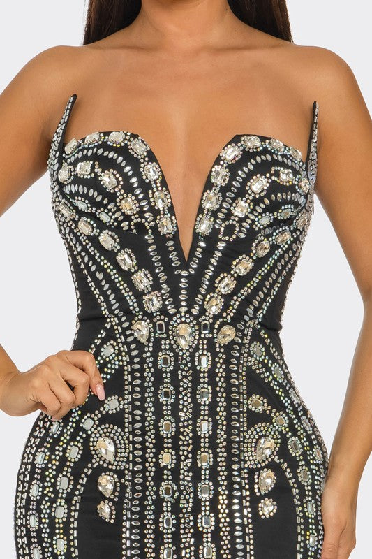 Regal Nights Embellished Dress