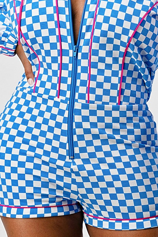 Check it out Checkered Romper