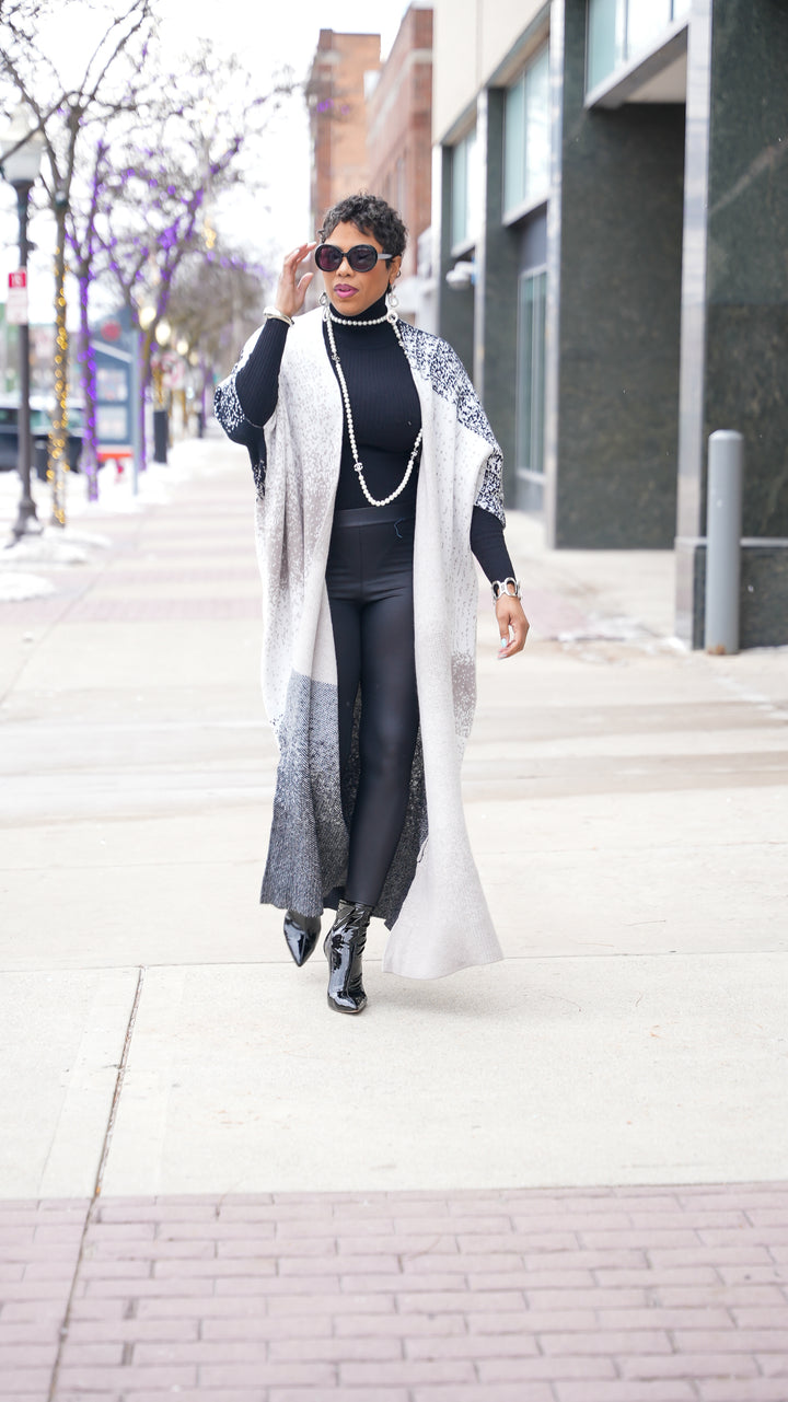 Blended in Ombré Long Cardigan