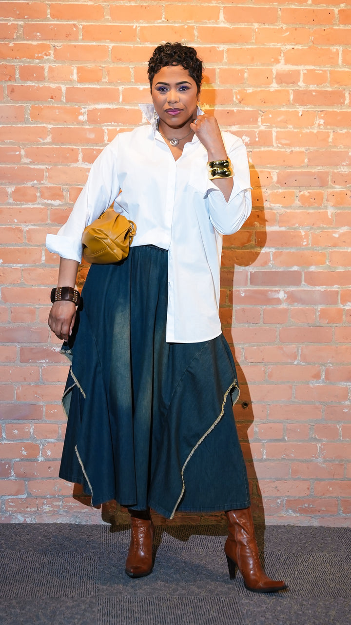 Ring the Bell Wide Leg Jean (Black)