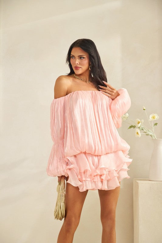 Flirty & Fun Off Shoulder Mini Dress