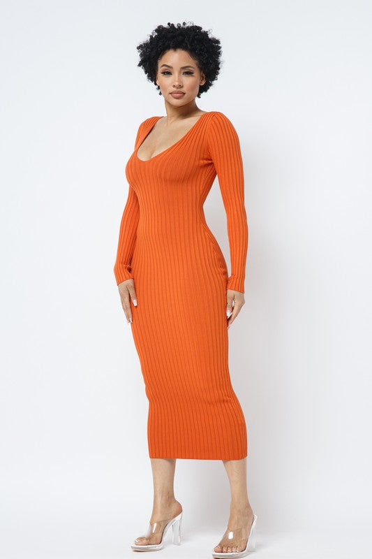 Off Shoulder Ribbed Dress ( More Colors)