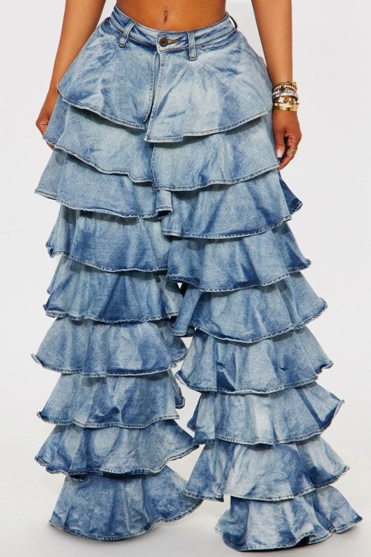 Creating Layers on Layers Denim Jeans