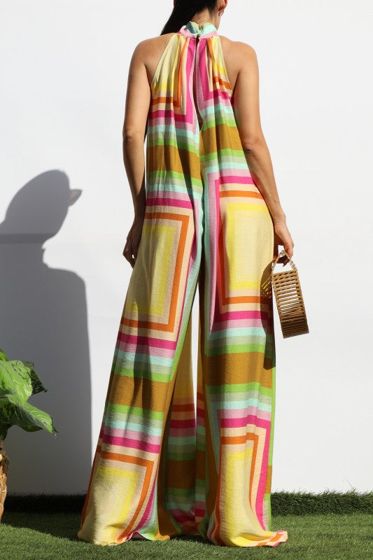 Sunset Mirage Palazzo Jumpsuit