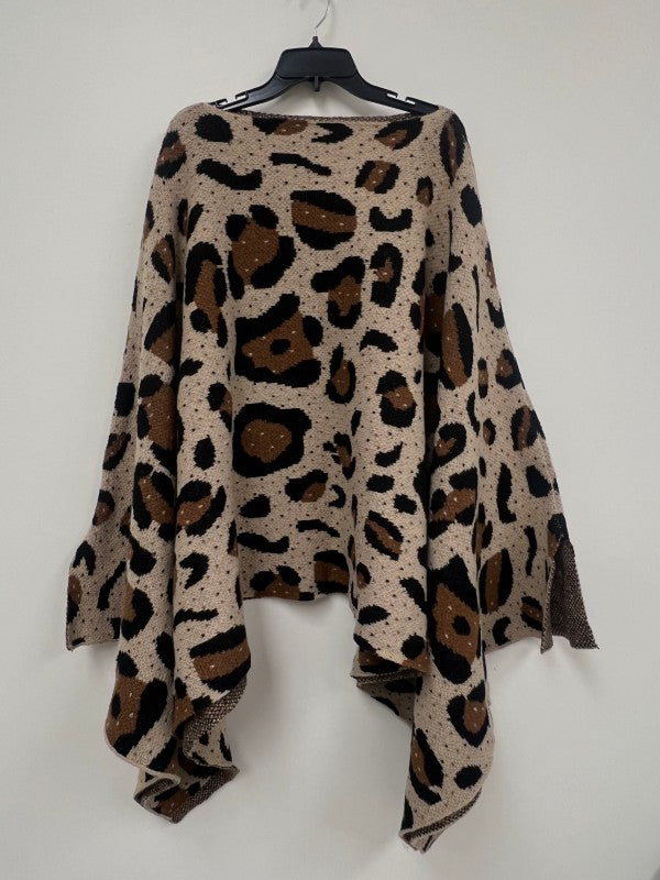 Leopard Print Oversized Poncho