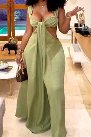 Island Oasis Cutout Maxi Jumpsuit