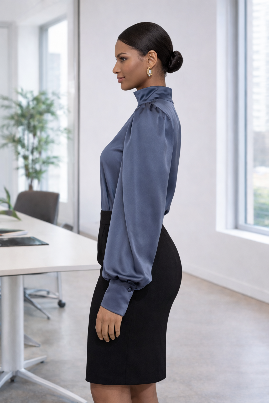 Power Poise Satin Top