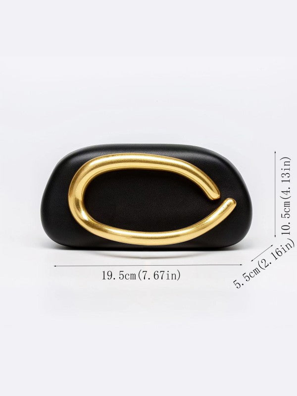 Handle it Gold Clutch (More Colors Avail)