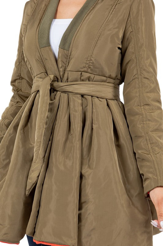 The Plot Twist Quilted Peplum Jacket