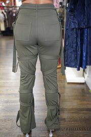 Kali B String French Terry Pants (Khaki)