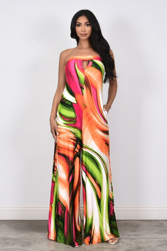 Peek a boo Tank Jumpsuit