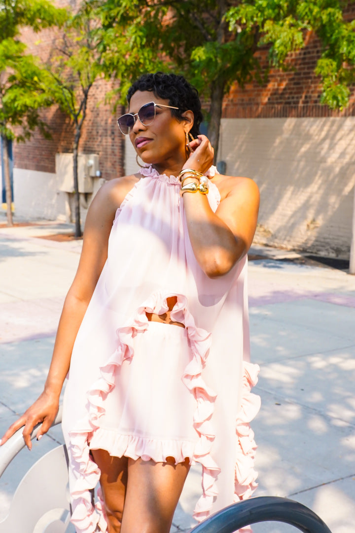 Penelope Delicate Ruffle Skirt Set