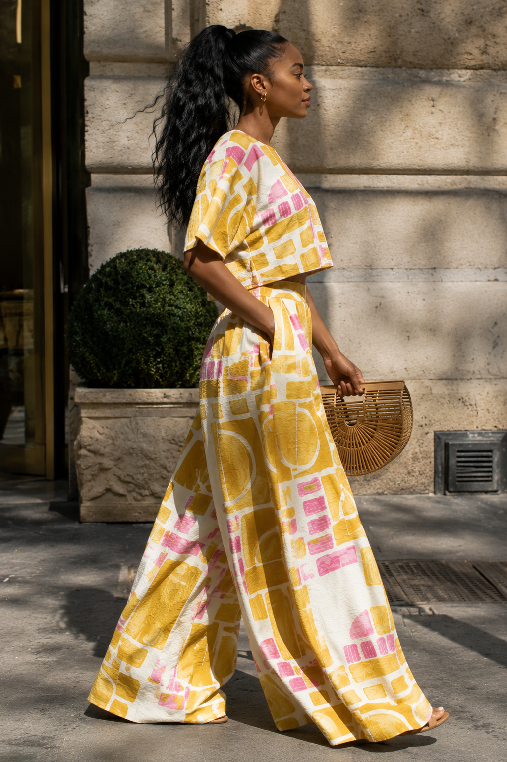 Sunshine Muse Palazzo Pants Set