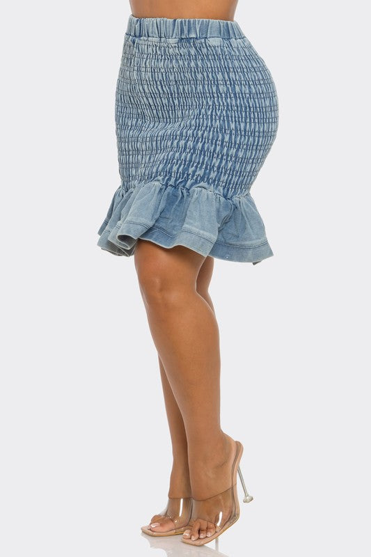 Which Way Gather Stretch Top/Skirt