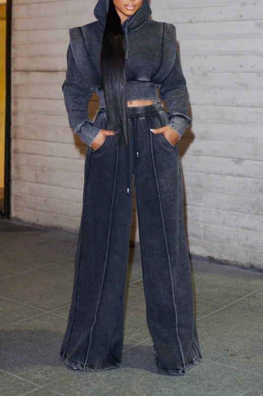 The Perfect Mix Velvety Soft Jogger Set (Grey)