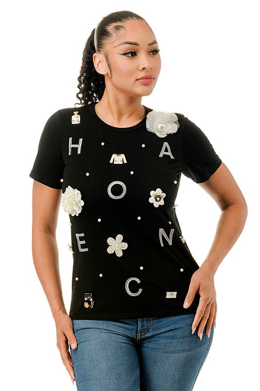 Alphabet Flower T-shirt
