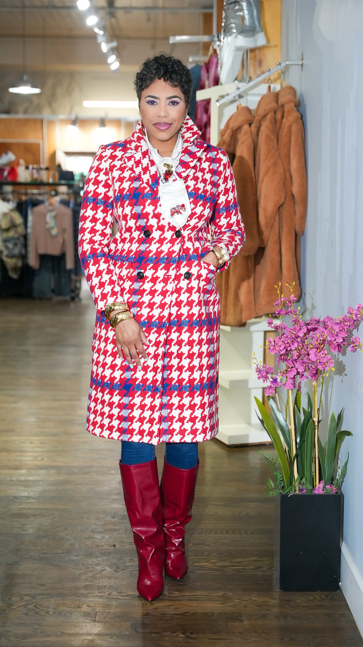 Check it out Houndstooth Coat