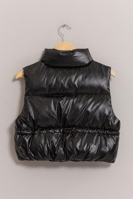 Crop Puffer Vest