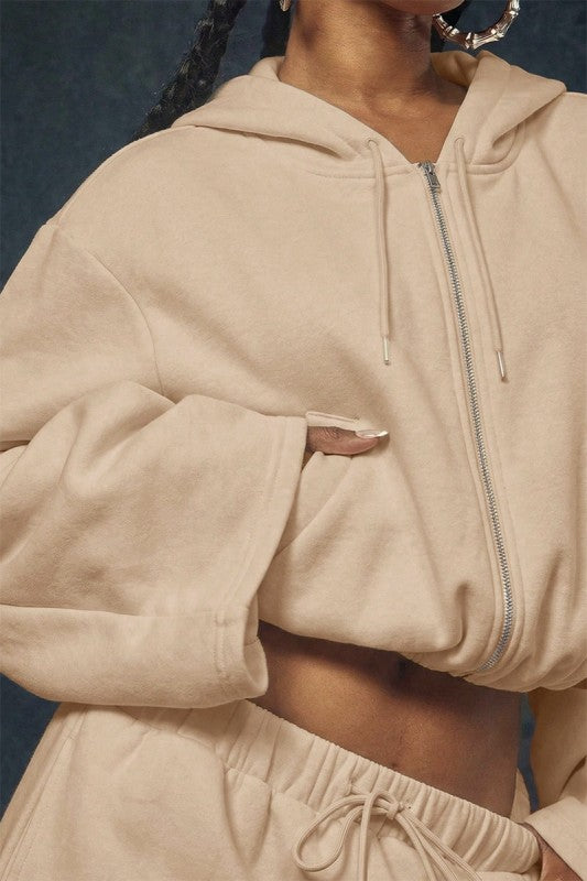 Off Duty Drama Jogger Set (Olive)