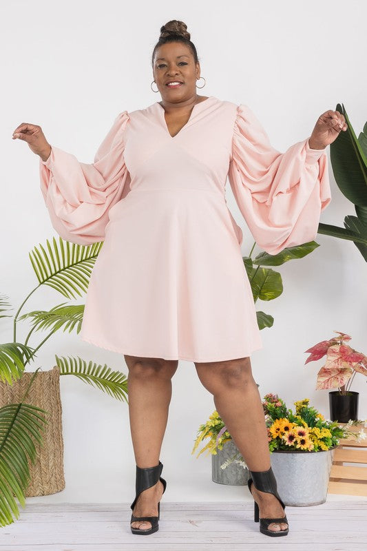 Holly Balloon Sleeve Dress