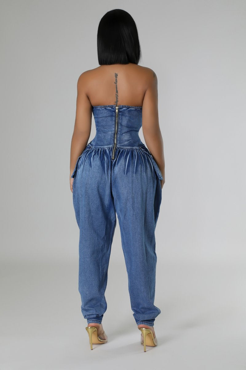 Meliza Tube Stretch Jumpsuit