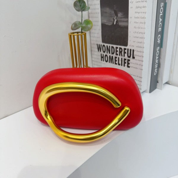 Handle it Gold Clutch (More Colors Avail)