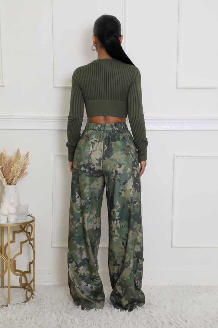 Ready to Go Camo Drawstring Pants