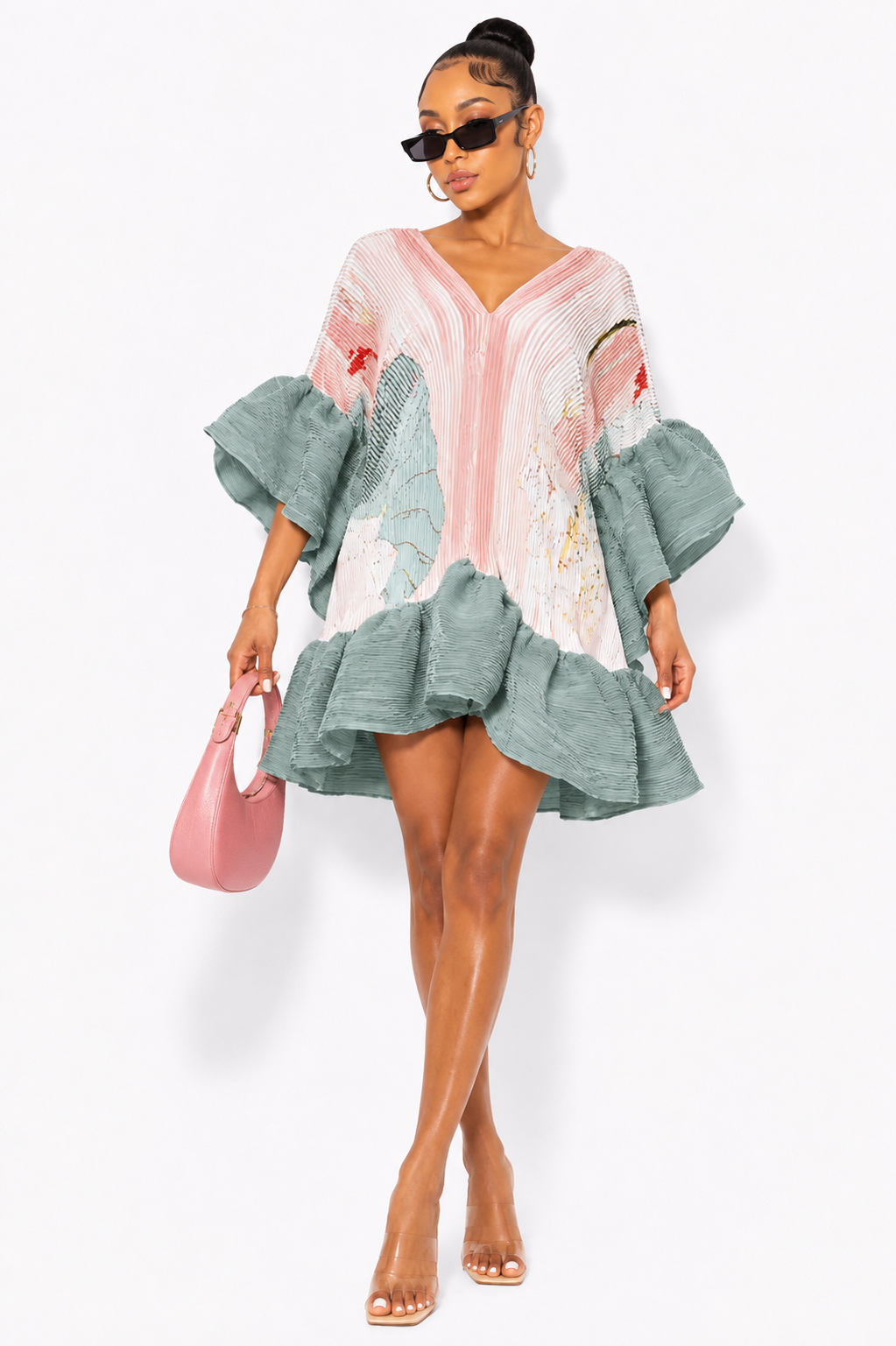 Gallery Girl Ruffle Mini Dress