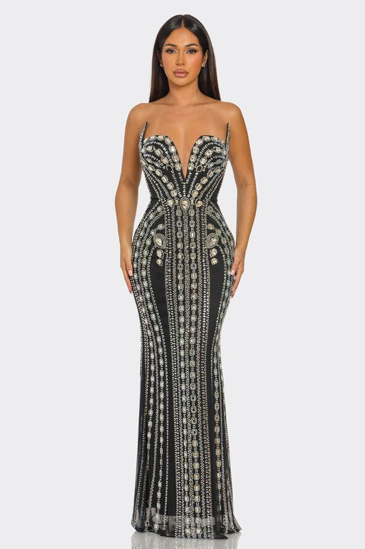 Regal Nights Embellished Dress