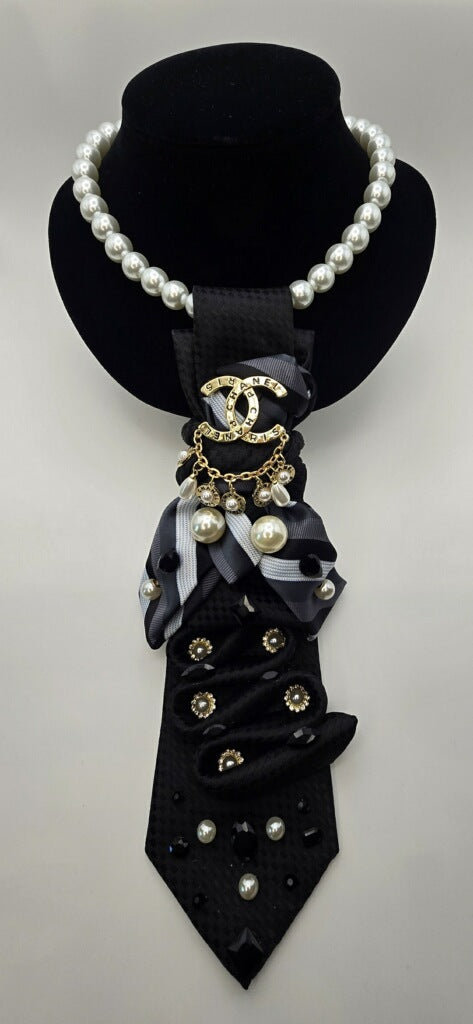Grace &amp; Glam Crystal Necktie