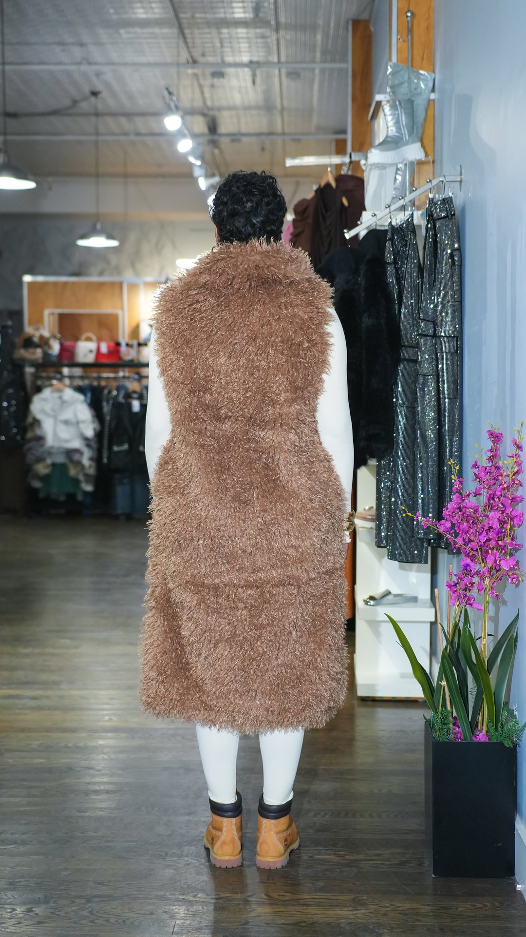 Coastal Chic Luxe Vest - Brown