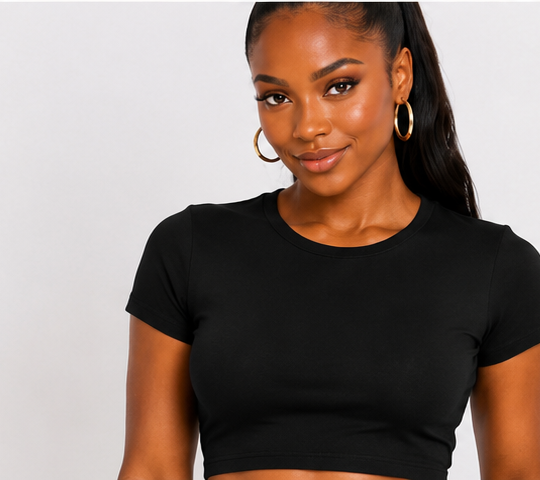 Crop it Plain Top