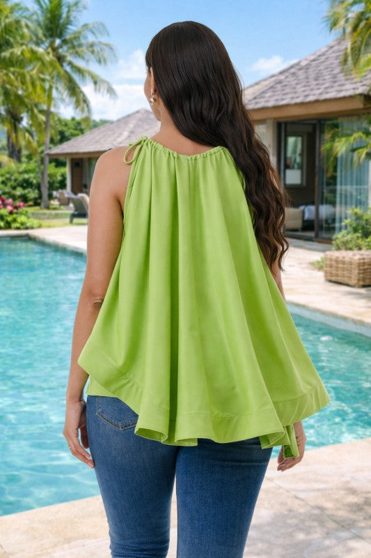 Halter Aline Flare Top
