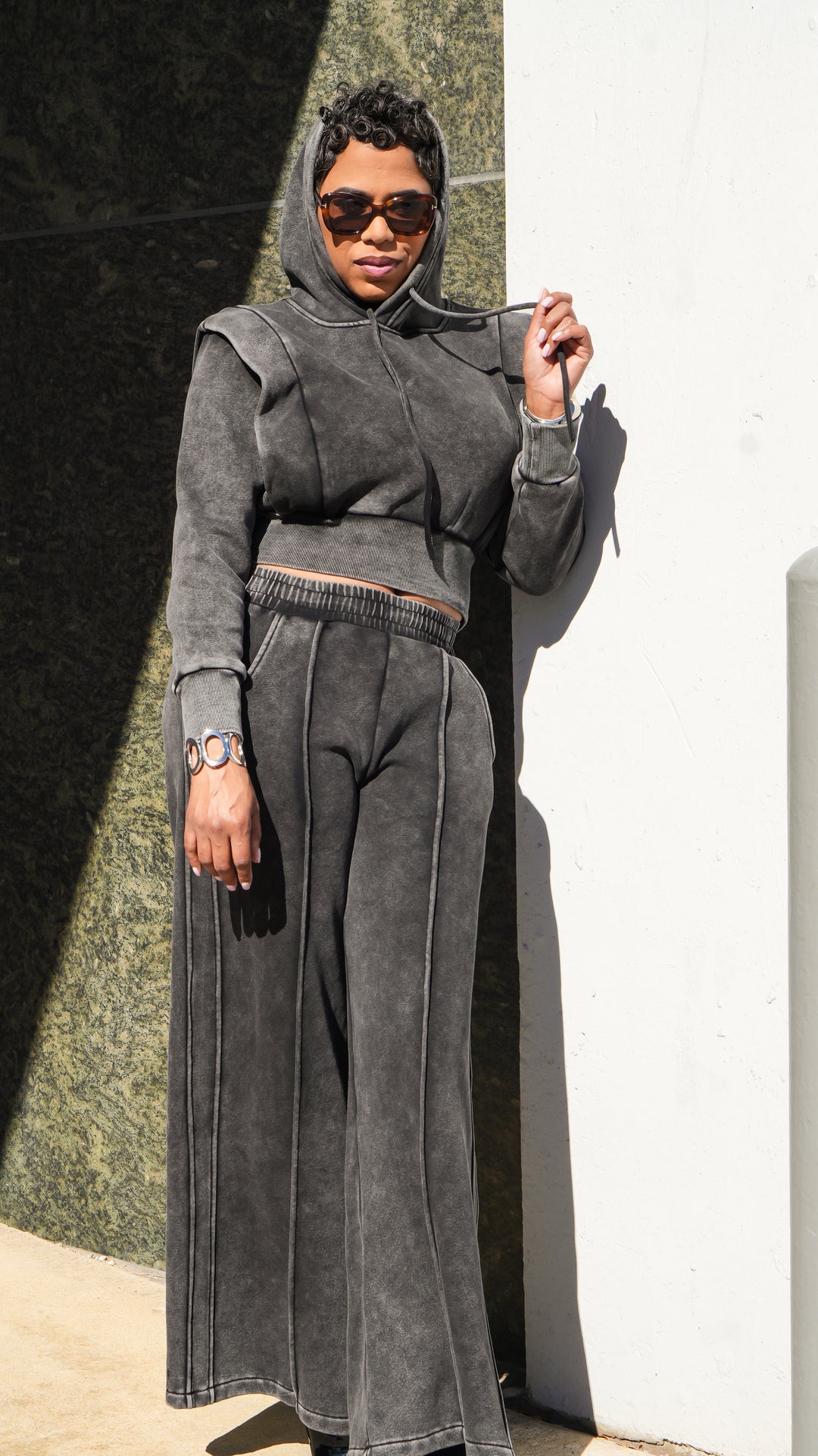 The Perfect Mix Velvety Soft Jogger Set (Grey)