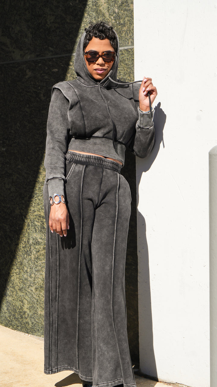 The Perfect Mix Velvety Soft Jogger Set (Grey)