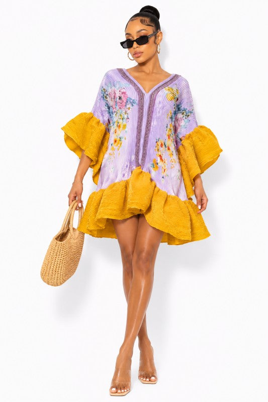 Gallery Girl Ruffle Mini Dress