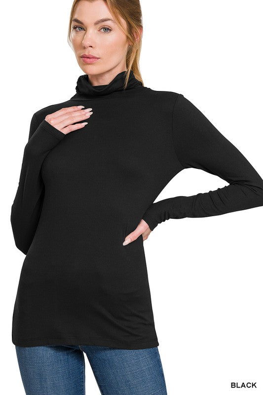 Brushed soft Turtleneck Top