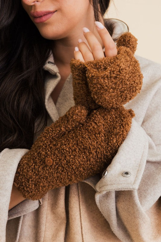 Cuddle Sherpa Foldable Gloves