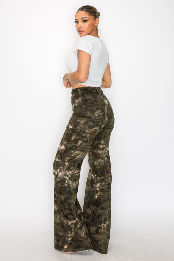 Overdrive Wide Leg Camo Jean