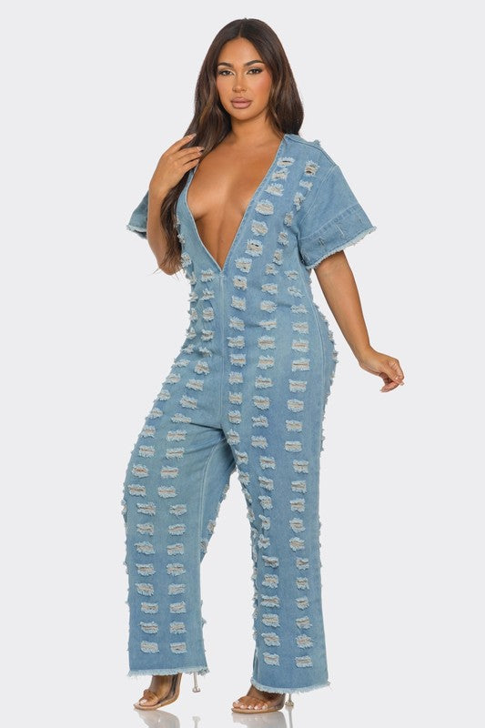 Deep v overalls online