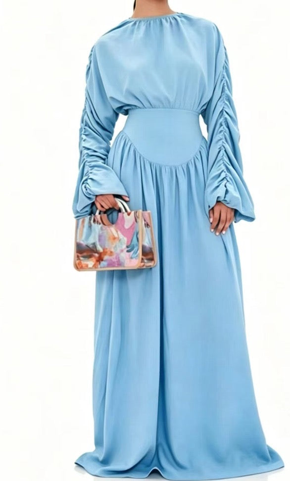 Lolita Long Maxi 2Pc Skirt Set (White)